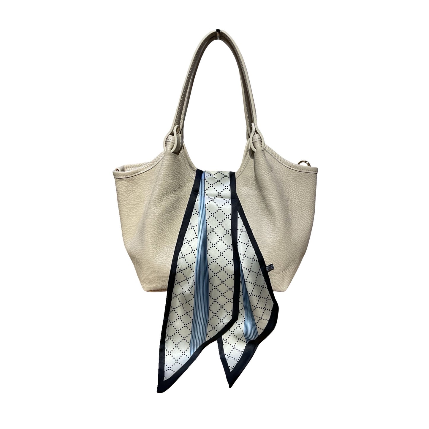SAC OLGA CUIR GRAINÉ MÉDIUM FOULARD