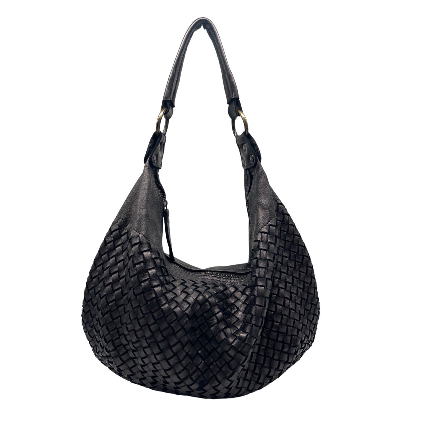 SAC EPAULE CUIR WASHED LISON