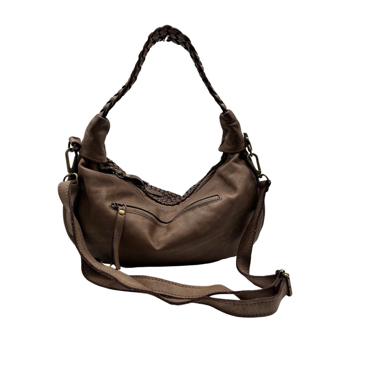 ALICE WASHED LEATHER SHOULDER BAG