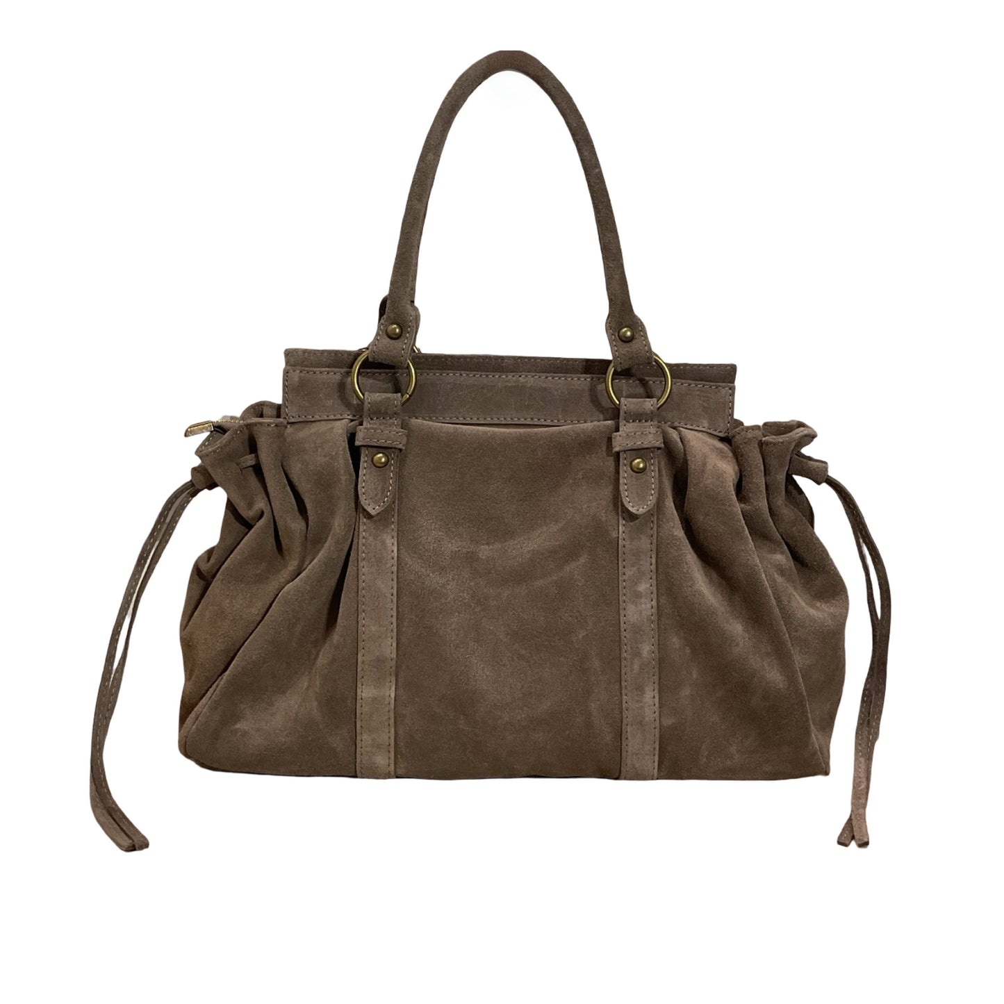 SAC A MAIN CUIR SUEDE GILIA 16 POUCES