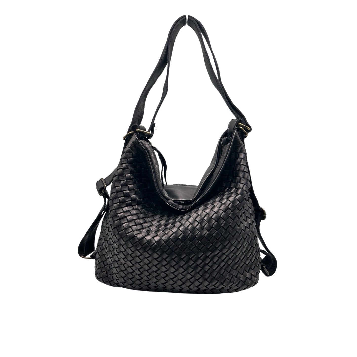 RUCKSACK AUS GEWASCHTEM NOEMIE-LEDER