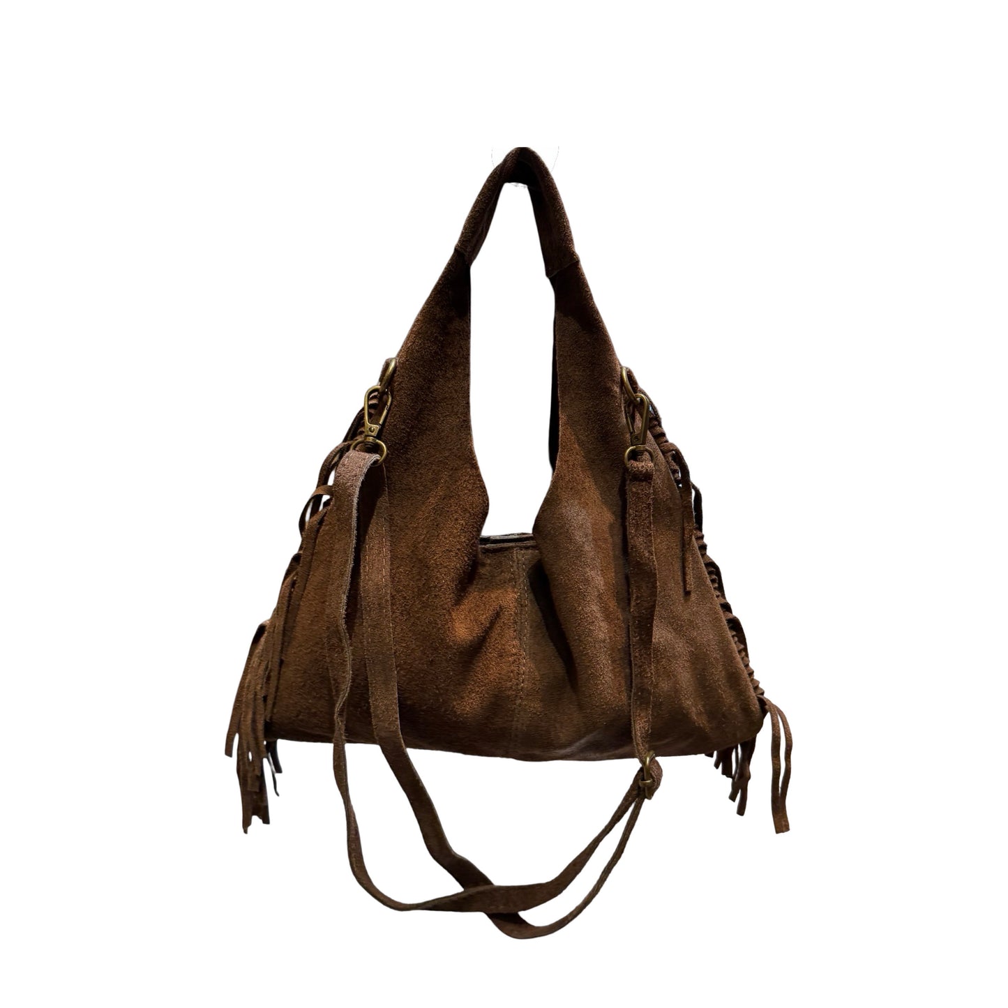 SAC BANDOULIER CUIR SUEDE MARCO FRANGE