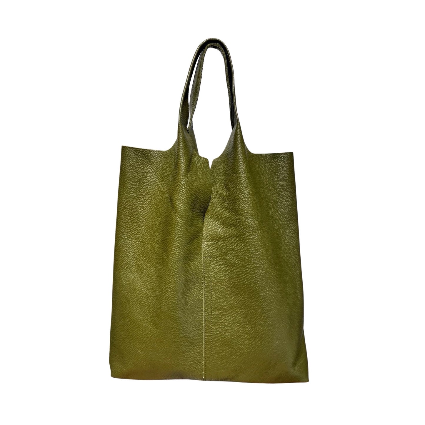 SAC CABAS CUIR GRAINE SAND