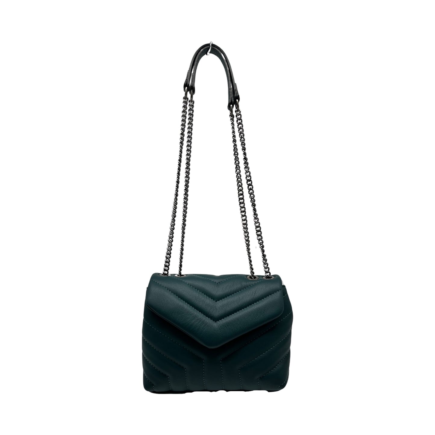 SAC CUIR MATELASSE DIANE VERT