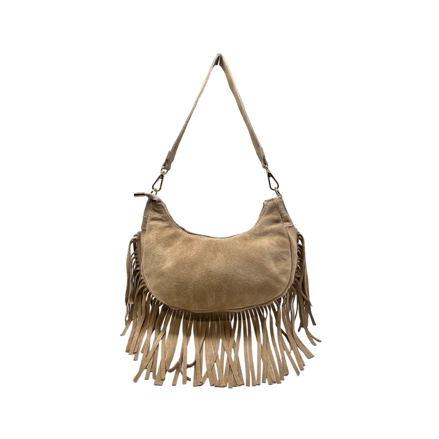 SAC CUIR SUEDE  FRANGE DEMY