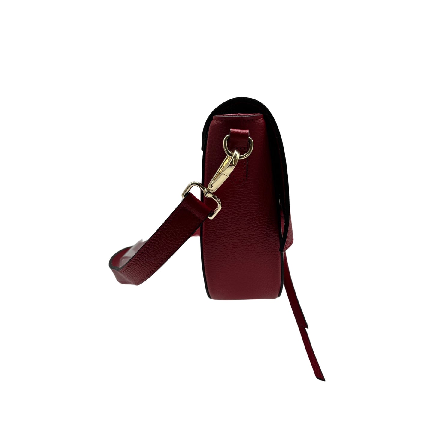 SAC EPAULE CUIR GRAINE IVANA ROUGE