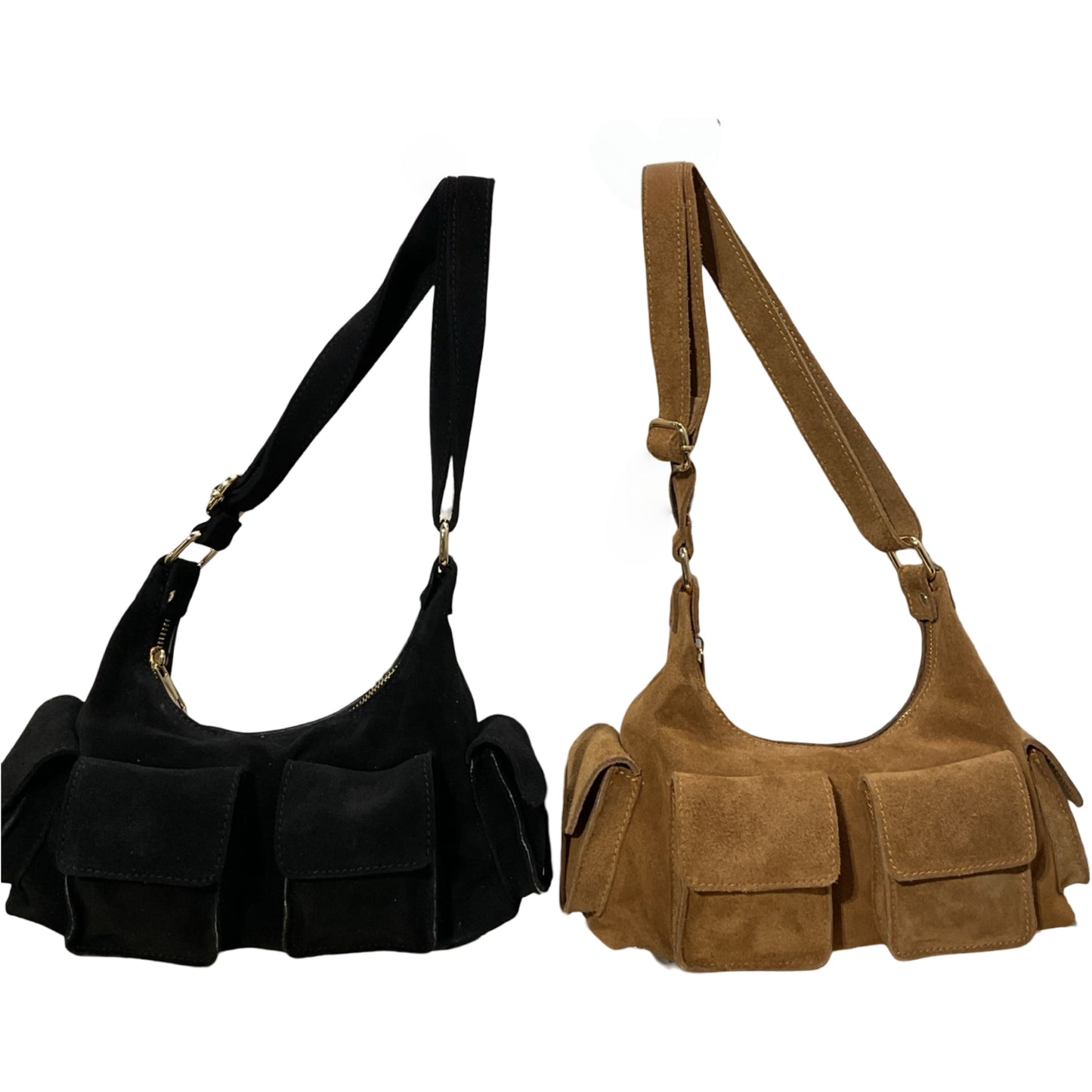 Sac Cuir Suède Multipoche Dollar