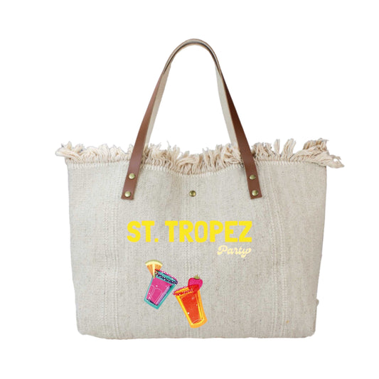 SAC COTTON GARNI CUIR ST TROPEZ