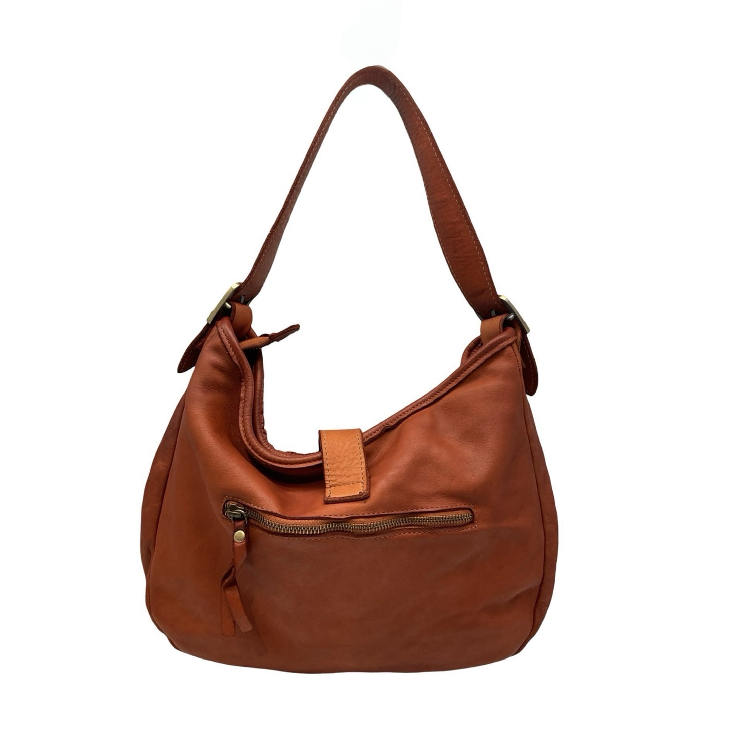 SAC CUIR WASHED MICAELE