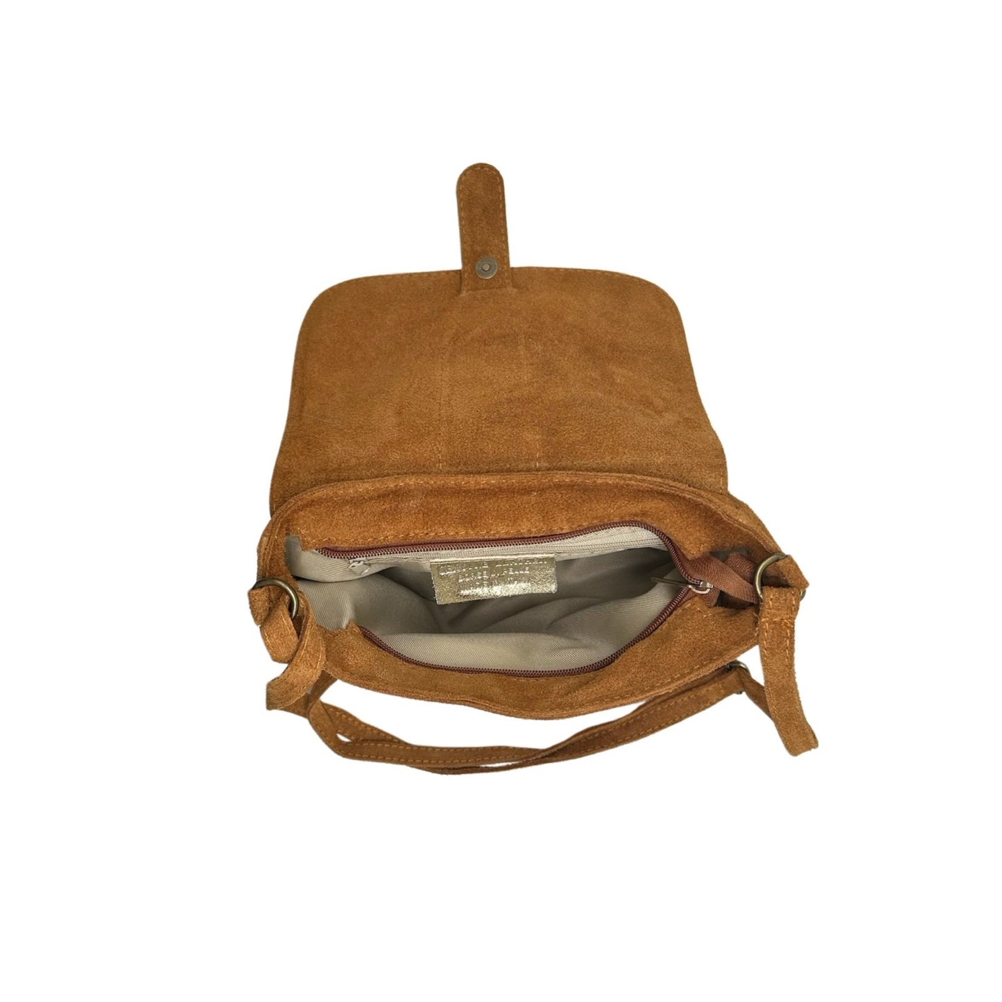 RÖMISCHE UMHÄNGETASCHE AUS WILDLEDER