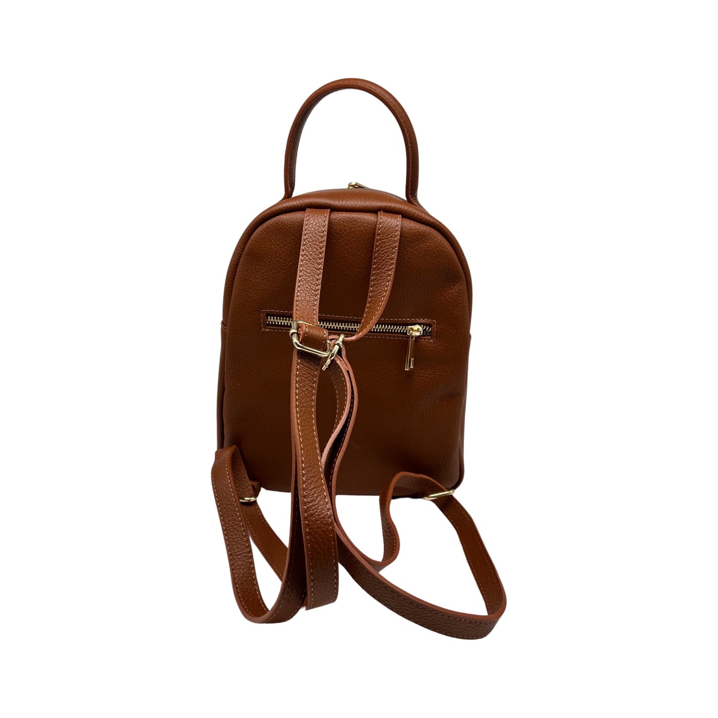 VALERIE CAMEL-RUCKSACK AUS genarbtem Leder