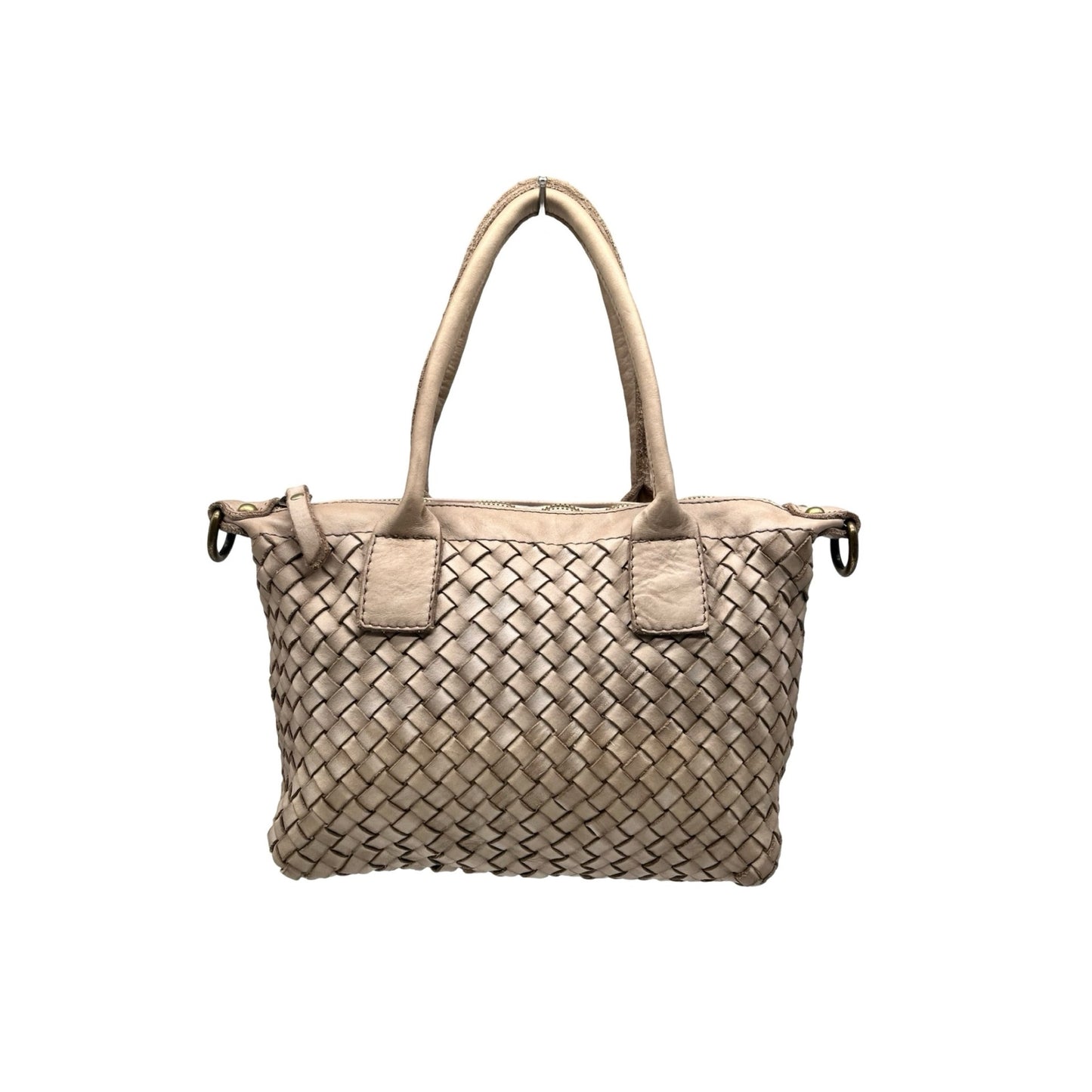 SAC MAIN CUIR WASHED MANILA