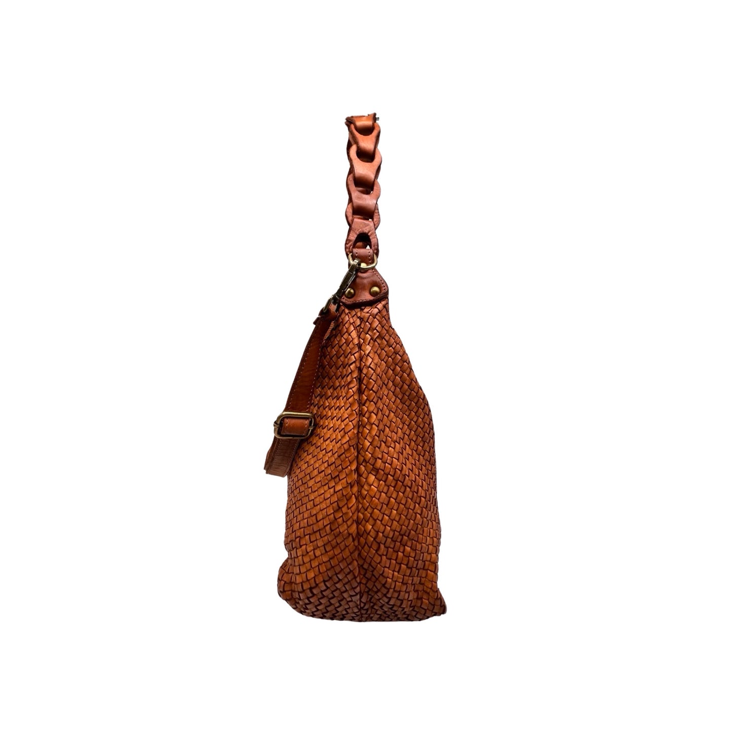 SAC EPAULE CUIR TRESSE VINTAGE PALOMA