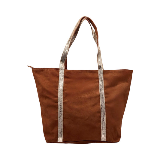 SAC SHOPPING SUEDE STRASS