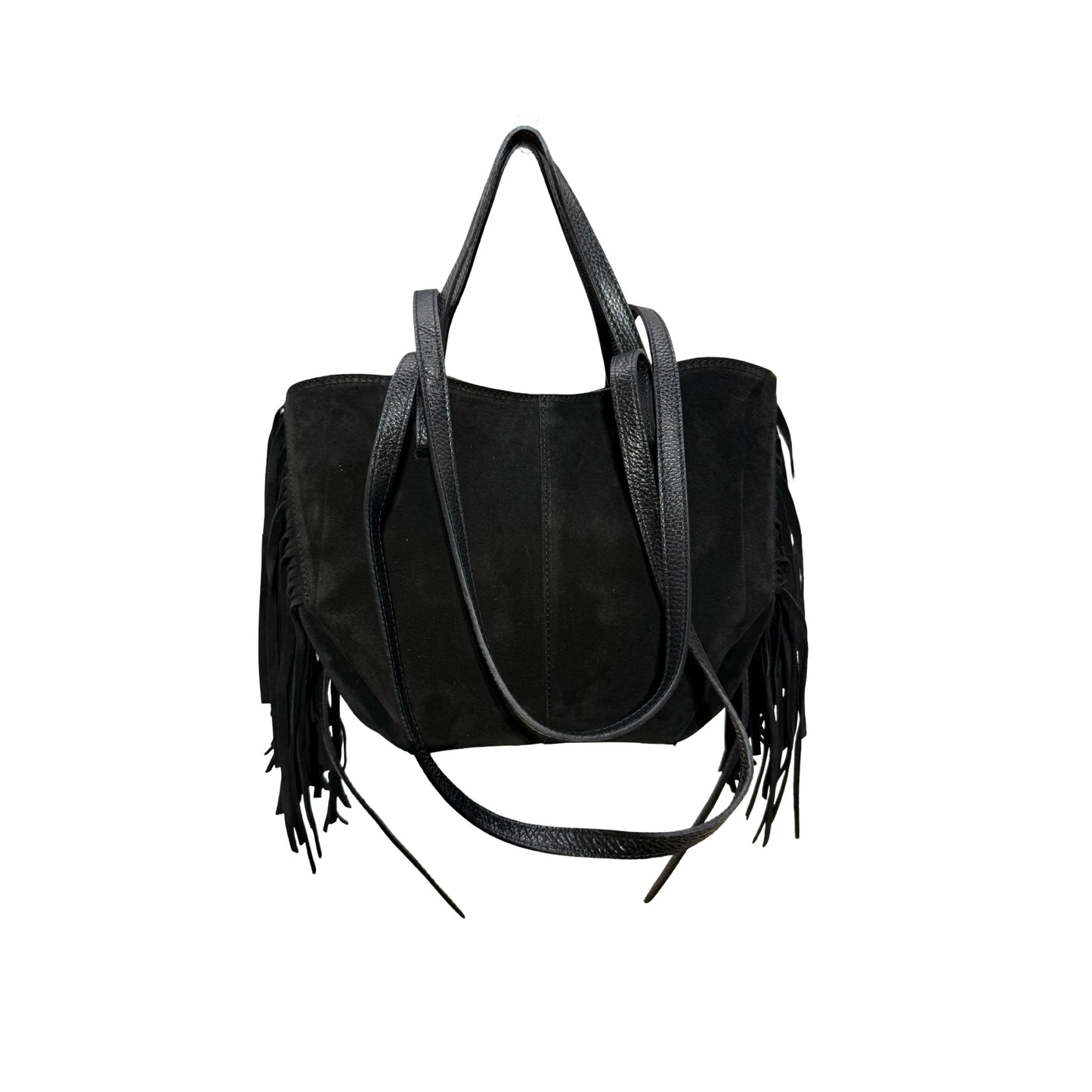 SAC CUIR SUEDE MINI SHOP FRANGE