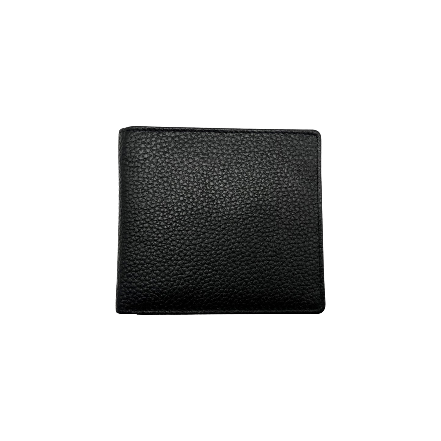 PORTE FEUILLE ITALIENNE CUIR GRAINE MATHIS NOIR