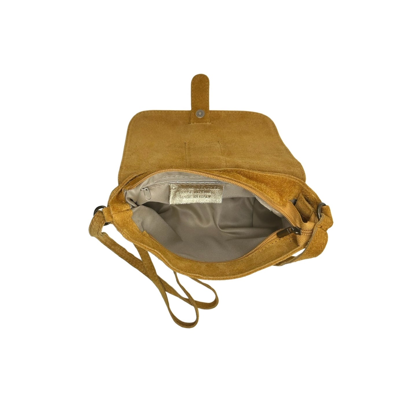 RÖMISCHE UMHÄNGETASCHE AUS WILDLEDER