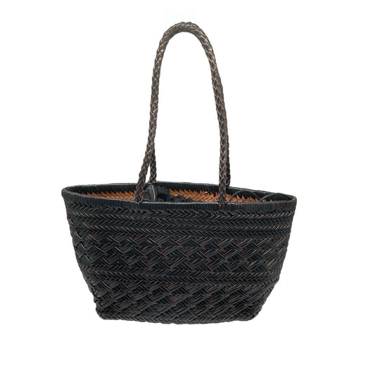 SAC SHOPPING CUIR TRESSE CROISE SMALL