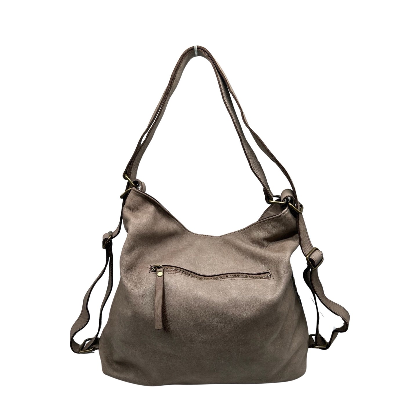RUCKSACK AUS GEWASCHTEM NOEMIE-LEDER