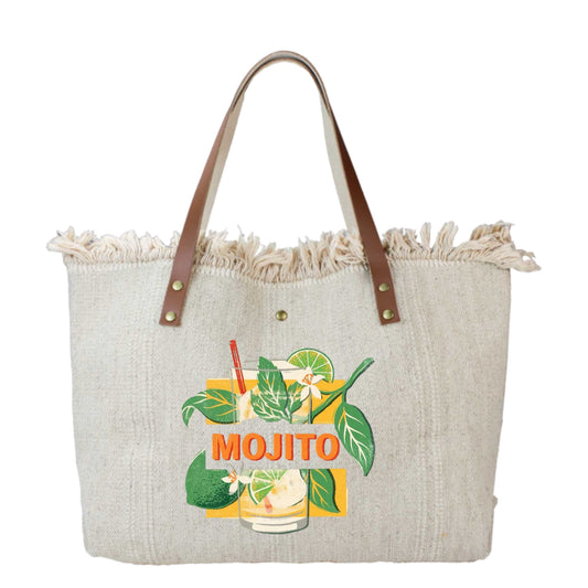 SAC COTTON GARNI CUIR MORITO