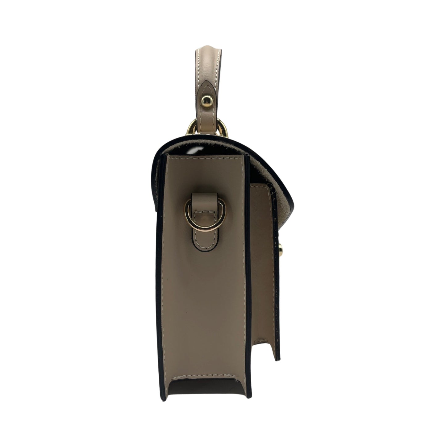 SAC PORTE MAIN CUIR VACHETTE LISSE DELIA BEIGE