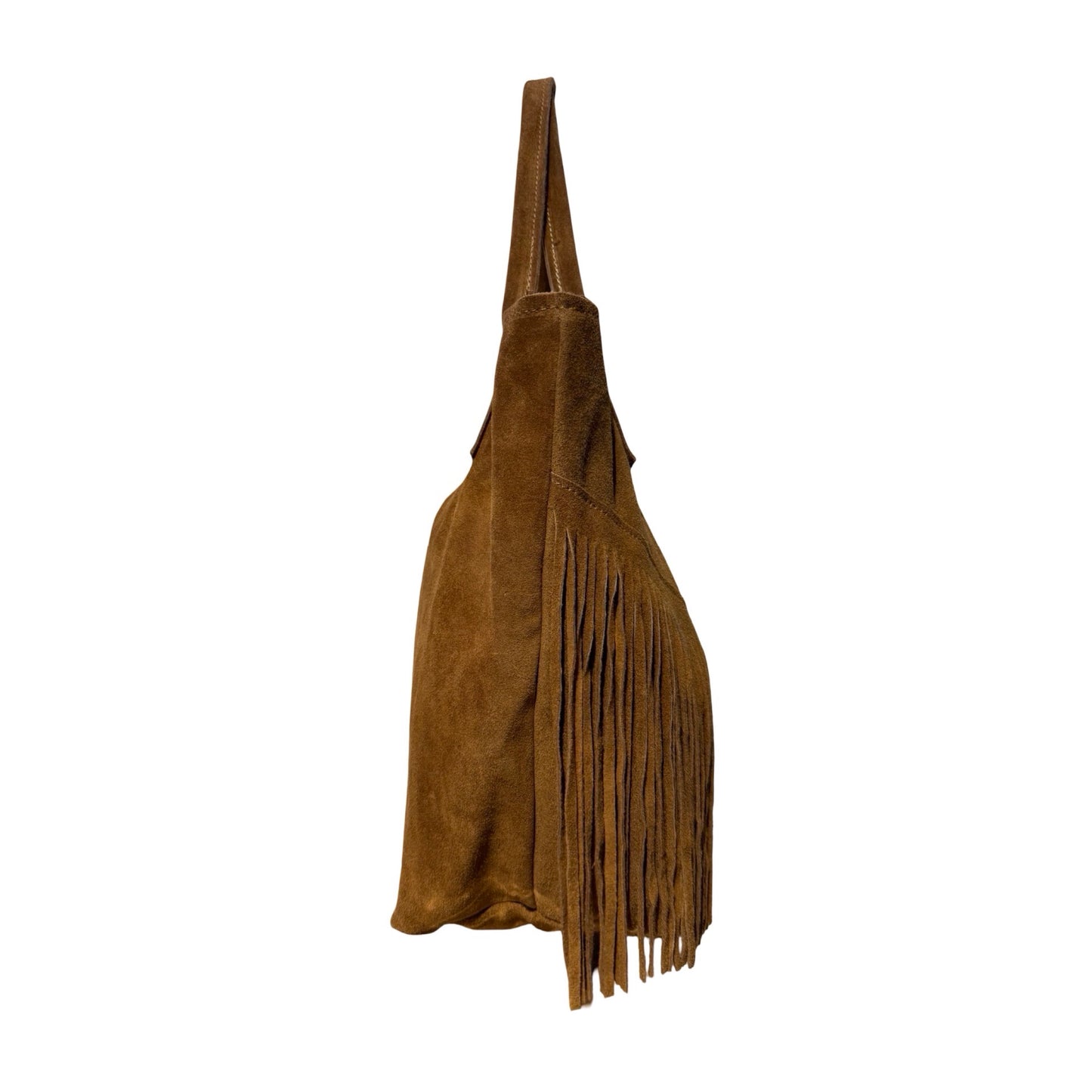 SAC A EPAULE CUIR SUEDE FRANGE SIERRA