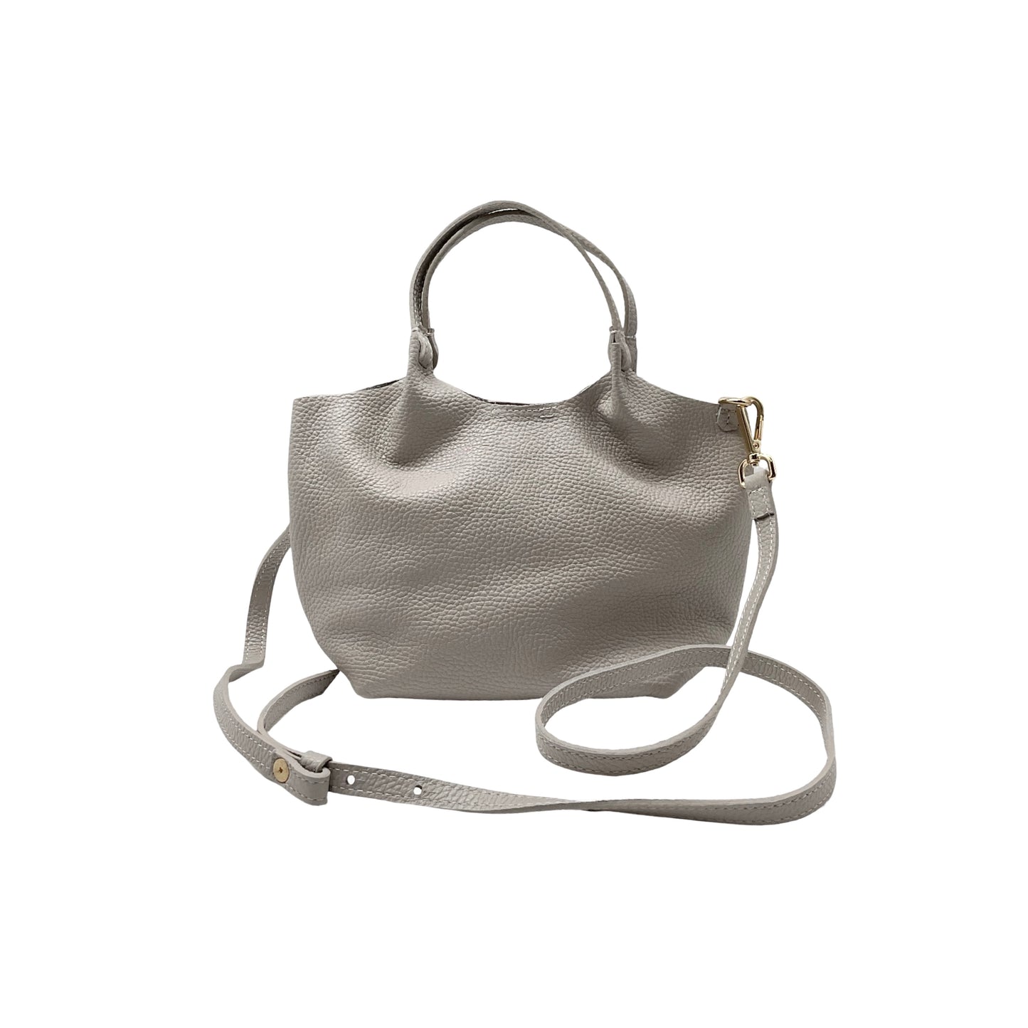 SAC SEAU CUIR GRAINE MINI