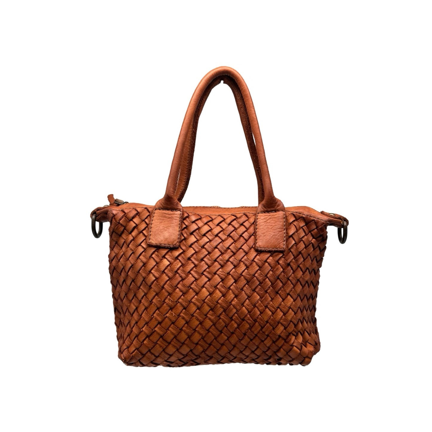 SAC MAIN CUIR WASHED MANILA