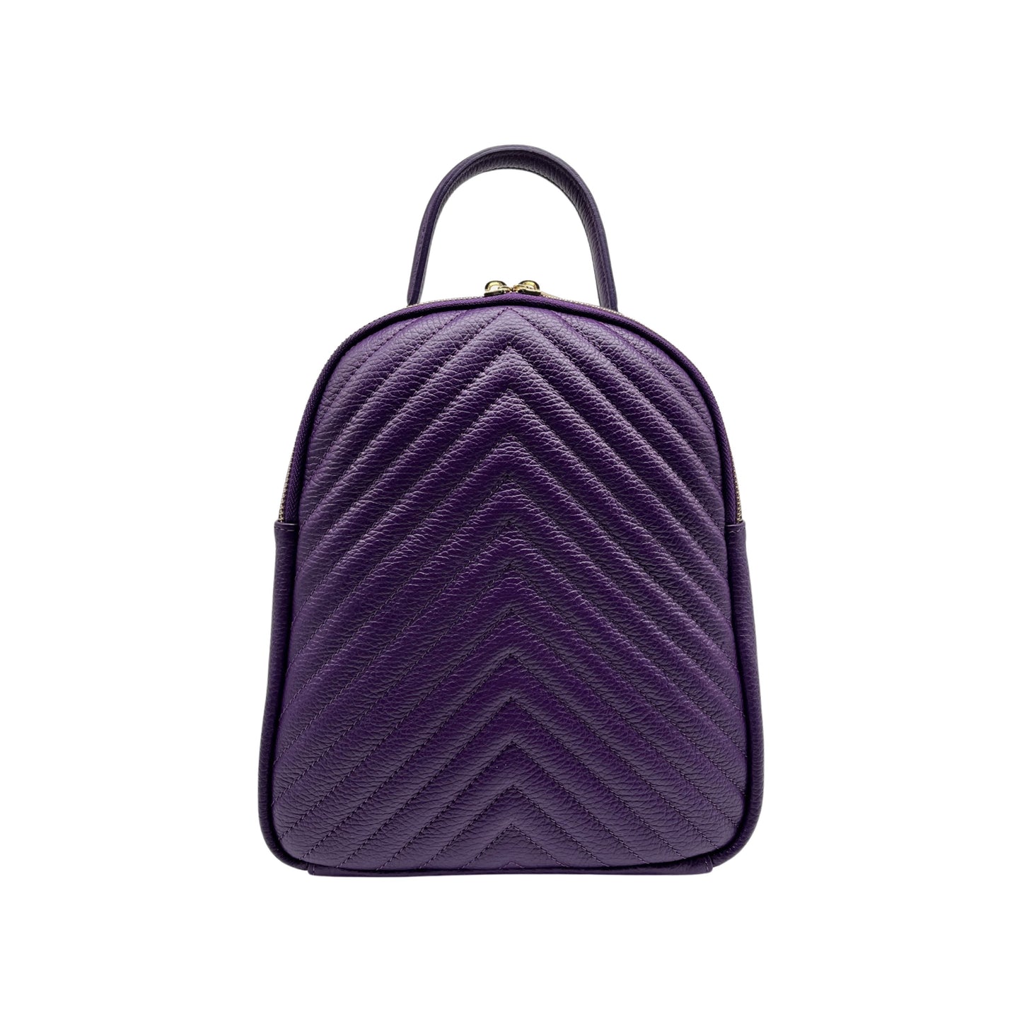VALERIE LILA RUCKSACK AUS genarbtem Leder