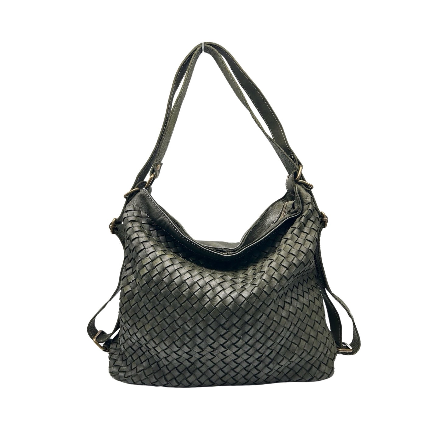RUCKSACK AUS GEWASCHTEM NOEMIE-LEDER