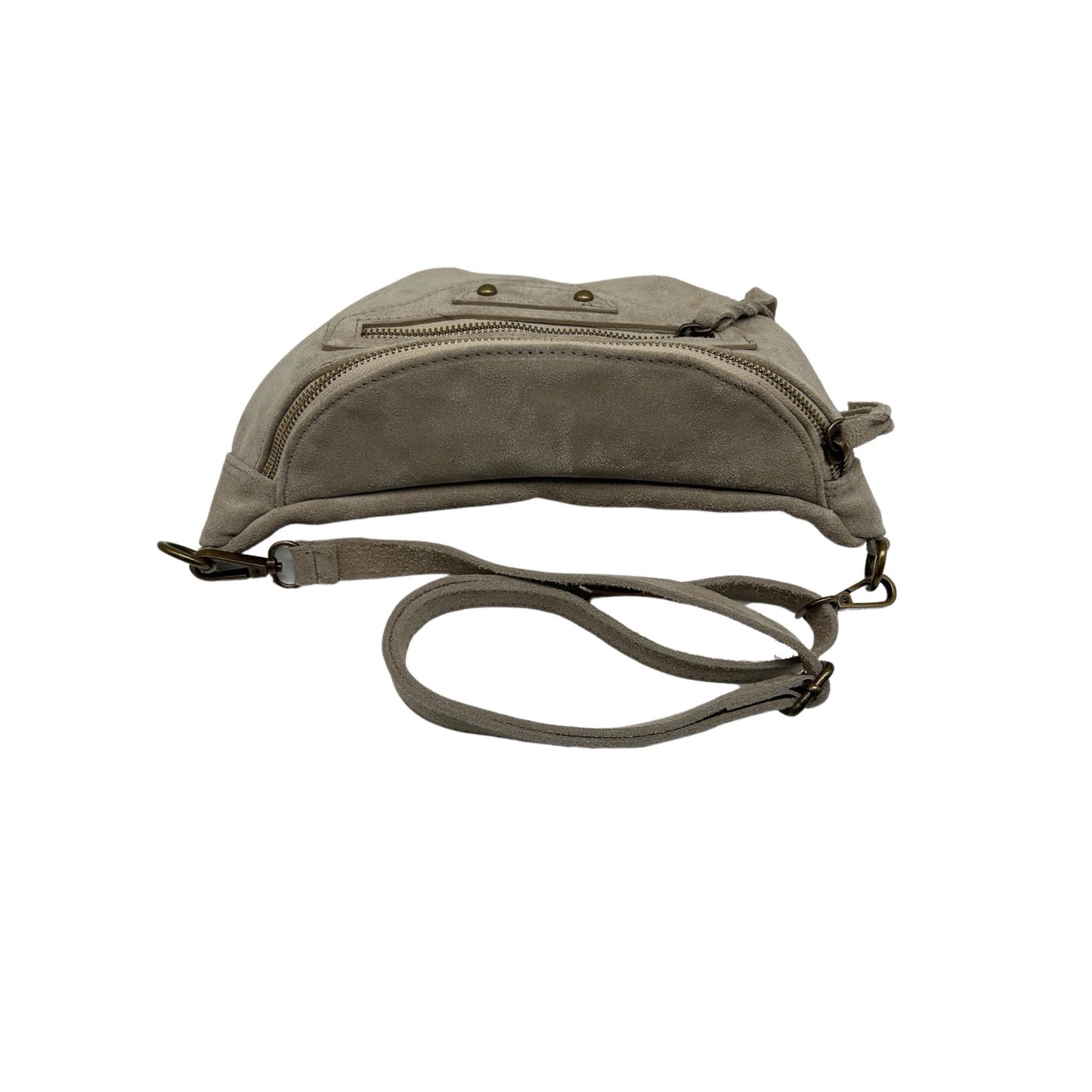 BEIGE JADE WILDLEDER-GÜRTELTASCHE