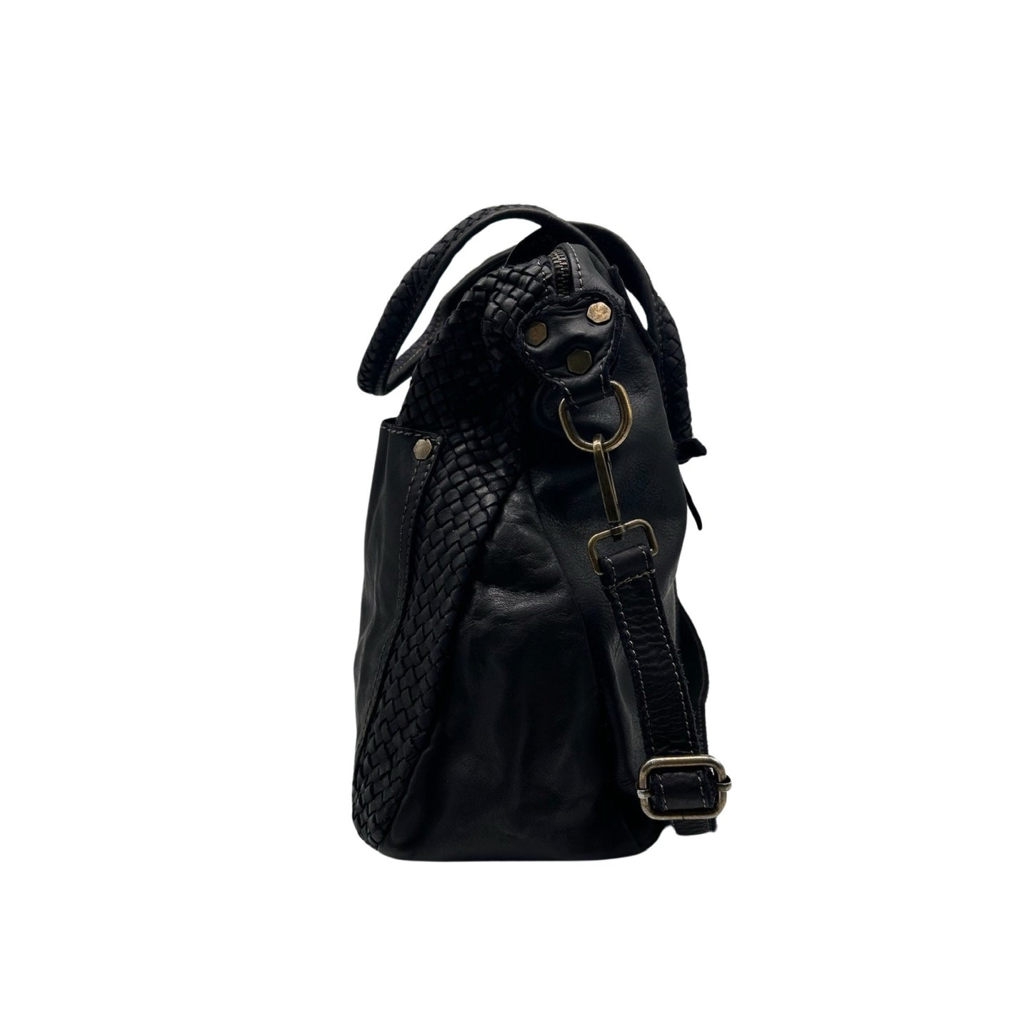 GRAND SAC EPAULE 2 POCHE CUIR WASHED TAMARA