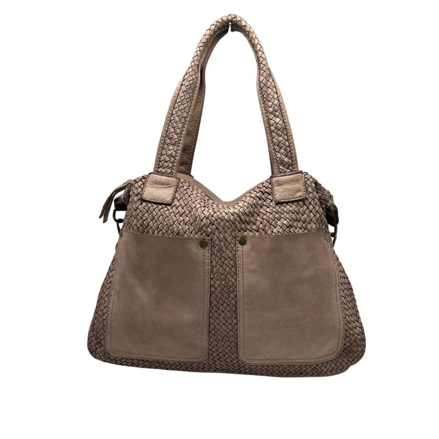 GRAND SAC EPAULE 2 POCHE CUIR WASHED TAMARA