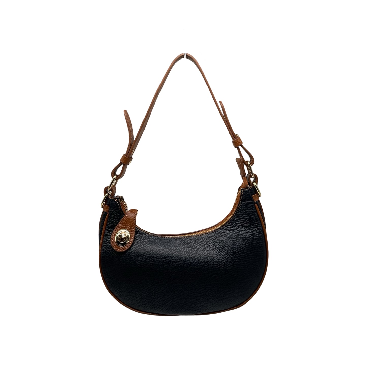 SAC DEMILUNE CUIR GRAINE JOEL