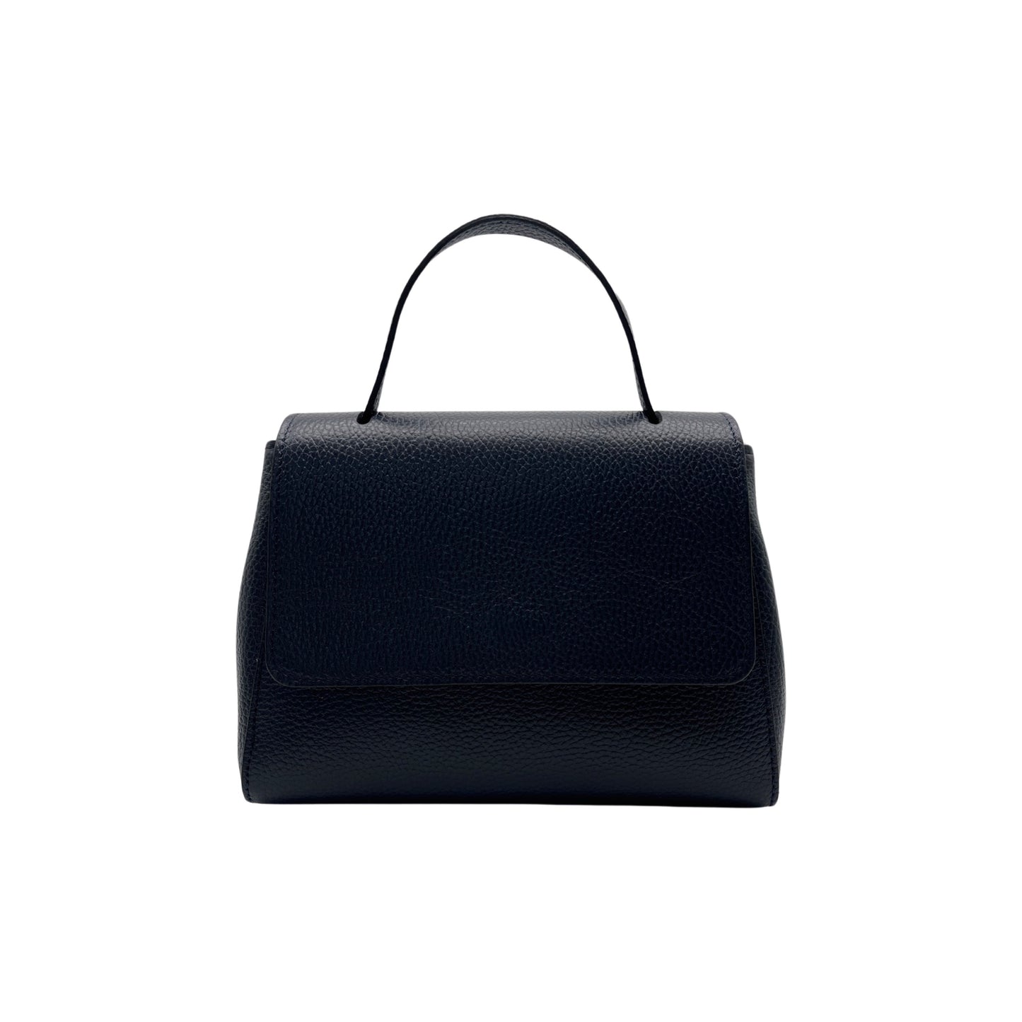 SAC PORTE MAIN CUIR GRAINE IRENE MARINE