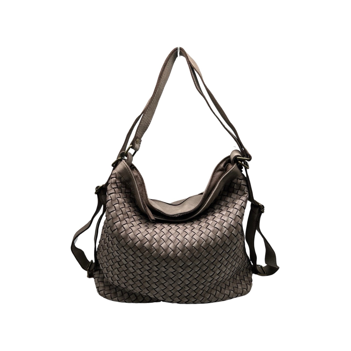RUCKSACK AUS GEWASCHTEM NOEMIE-LEDER