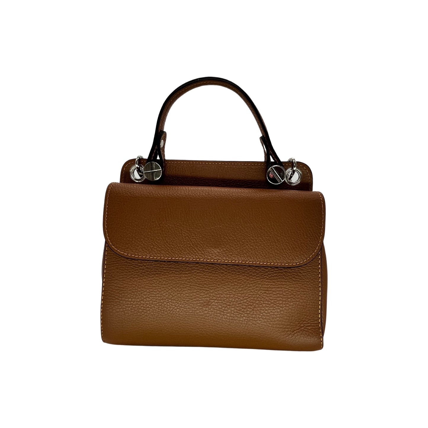 LAURAY GRAINED LEATHER HAND BAG CAMEL
