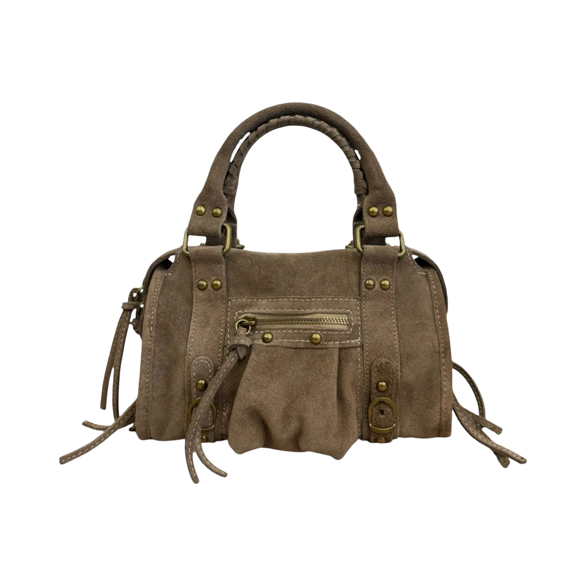 SAC CUIR SUEDE CAPUCINE S