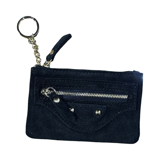 PORTE CLE MONNAIE CUIR  CLOUTE