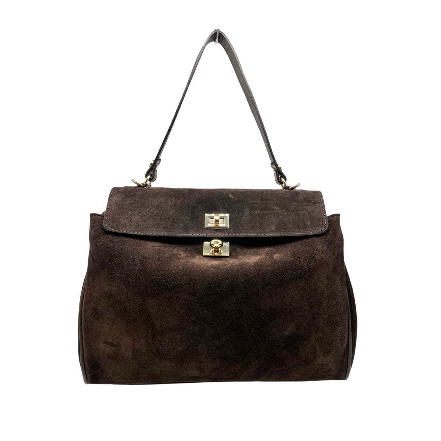 SAC MAIN CUIR SUEDE BERNARD