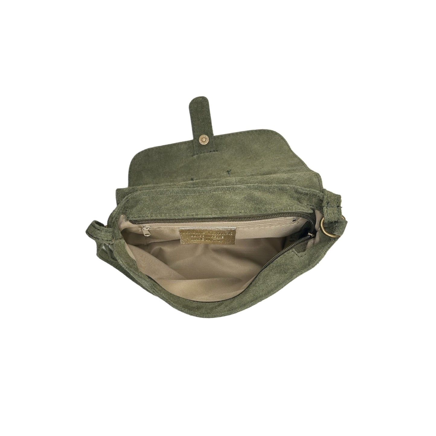 RÖMISCHE UMHÄNGETASCHE AUS WILDLEDER