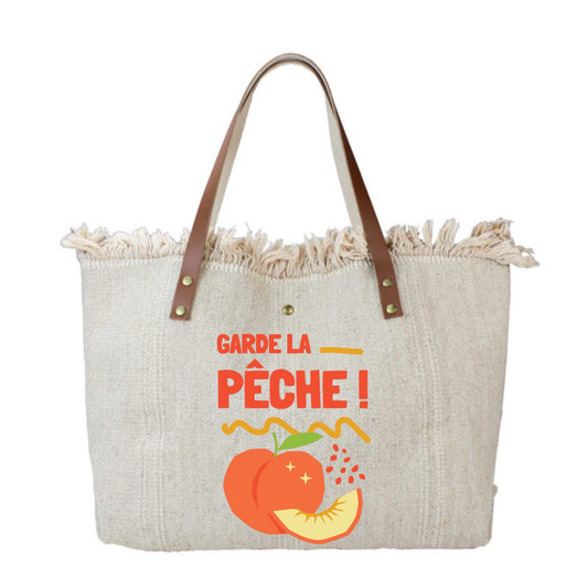 SAC COTTON GARNI CUIR GARDE LA PECHE