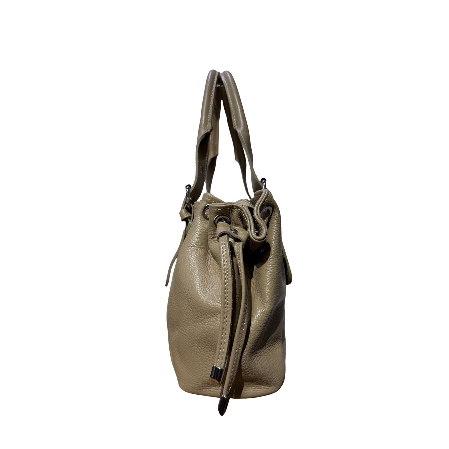 SAC CUIR VACHETTE GRAINE LACET