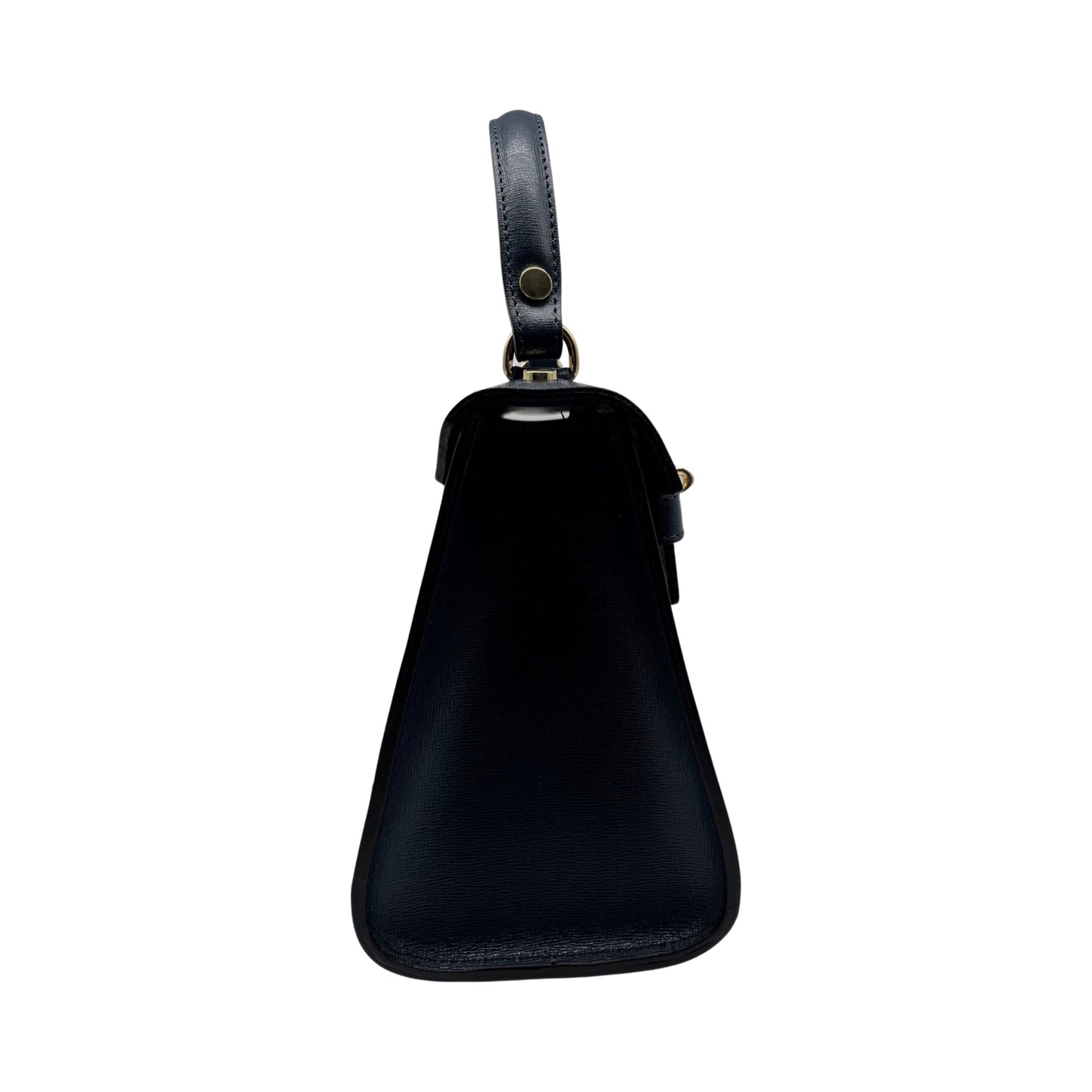 SAC PORTE MAIN CUIR SAFIANO JACQUELINE BLEU