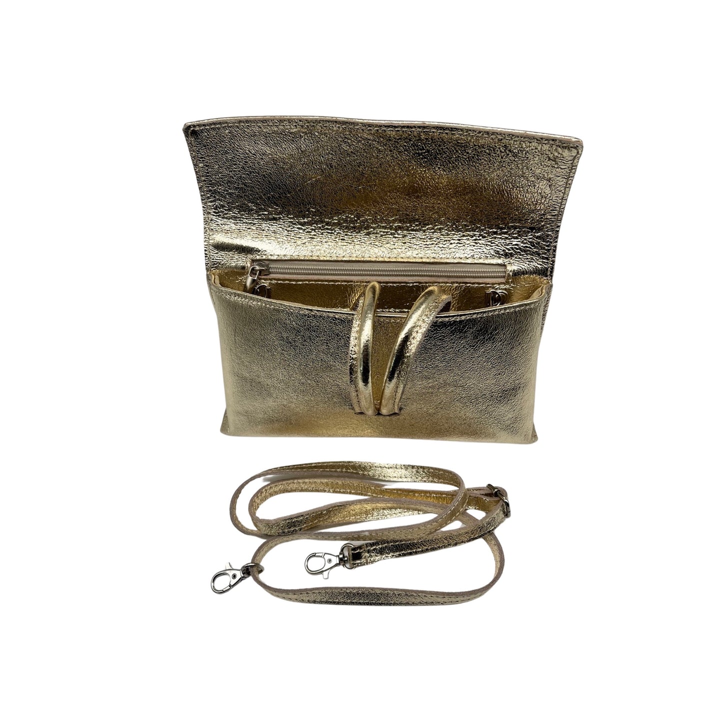 FELICIE LEATHER POUCH BAG