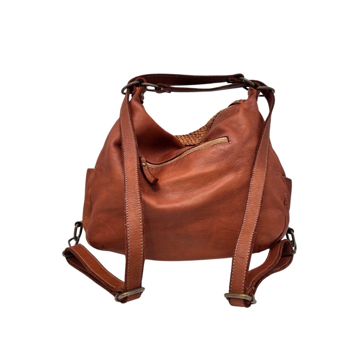 SAC A DOS CUIR WASHED REGINA