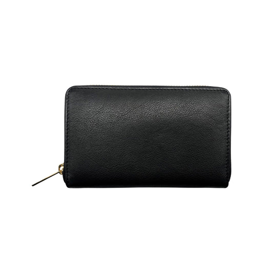 LUCIA BRIEFTASCHE AUS SCHWARZEM WACHSLEDER