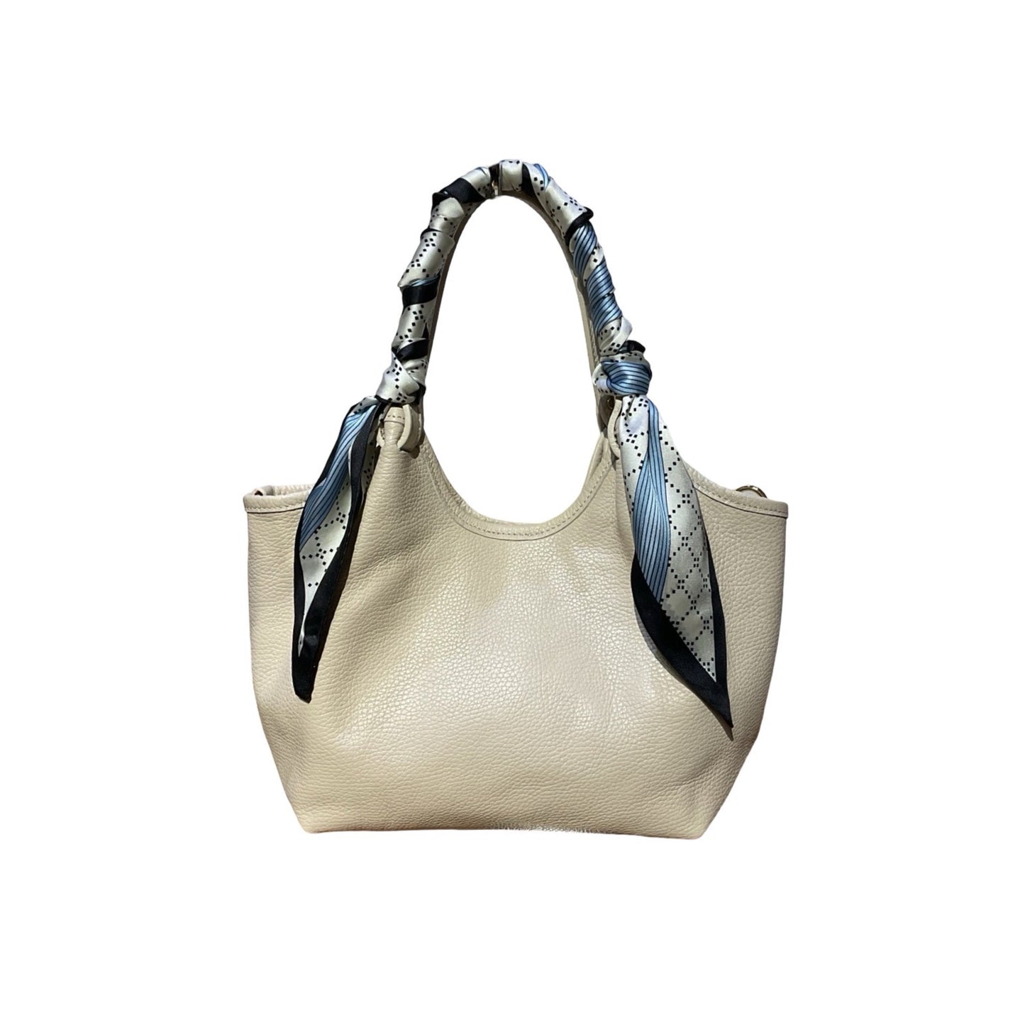 SAC OLGA CUIR GRAINÉ MÉDIUM FOULARD