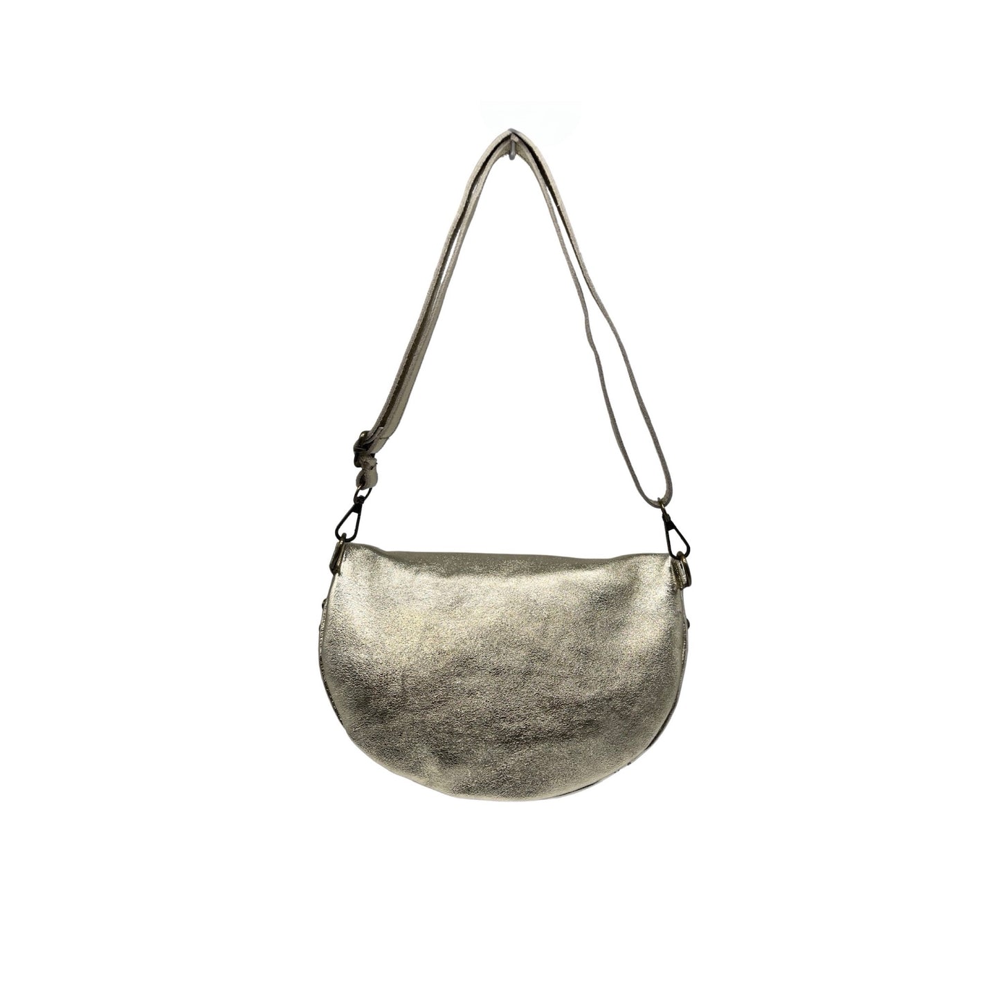 SAC BANANE CUIR IRISE CLOUTE