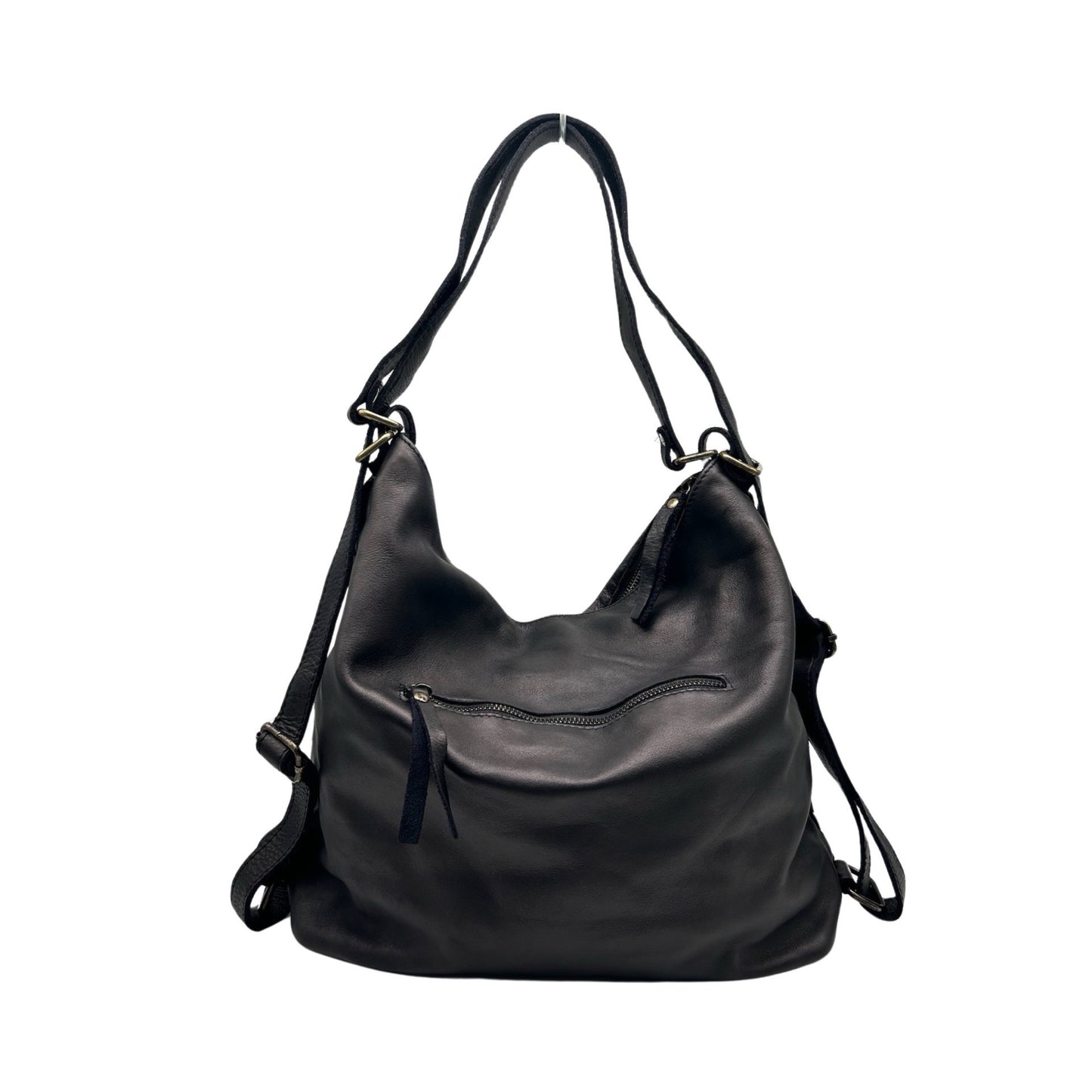 RUCKSACK AUS GEWASCHTEM NOEMIE-LEDER